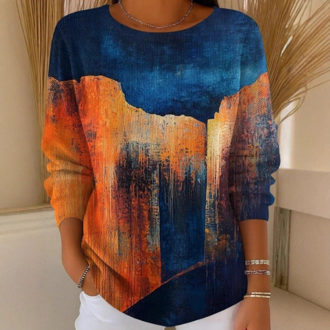 Round Neck Long Sleeve T-shirt